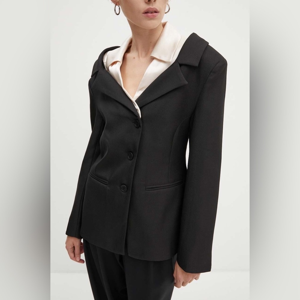 NWT $575 Stine Goya Double Collar Tailored Jacket